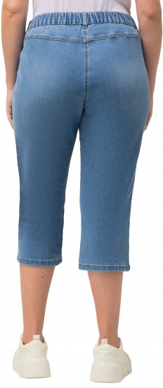 Ulla Popken Sienna Stretch Denim Capris Blue - Jeans & Pantalons Femme Grandes Tailles – Plus Size - 