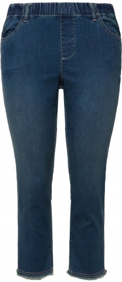 Ulla Popken Cropped Narrow Leg Jeans Blue Denim - Jeans & Pantalons Femme Grandes Tailles – Plus Size - Jeans & pantalons femme, EU 42-70