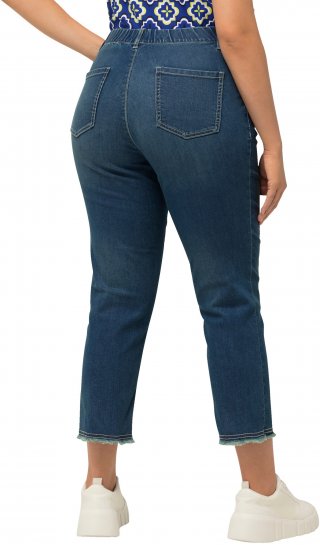 Ulla Popken Cropped Narrow Leg Jeans Blue Denim - Jeans & Pantalons Femme Grandes Tailles – Plus Size - Jeans & pantalons femme, EU 42-70