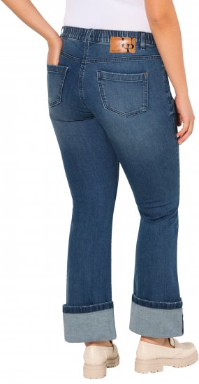 Ulla Popken Wide Cuff Stretch Fit Jeans Blue Denim - Jeans & Pantalons Femme Grandes Tailles – Plus Size - 