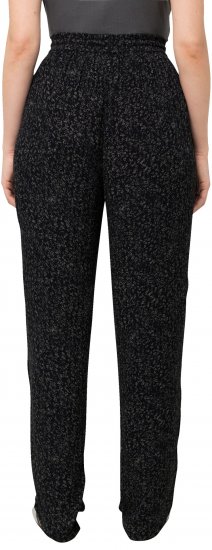 Ulla Popken Speckled Crepe Pull On Pants Black - Jeans & Pantalons Femme Grandes Tailles – Plus Size - 