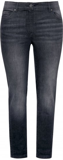 Ulla Popken Rhinestone Detail Stretch Fit Jeans Black - Jeans & Pantalons Femme Grandes Tailles – Plus Size - 