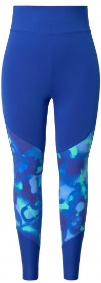 Ulla Popken Quick Dry Abstract Print Leggings Blue - Jeans & Pantalons Femme Grandes Tailles – Plus Size - 