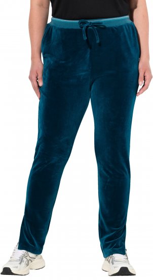 Ulla Popken Velvet Leggings Blue - Jeans & Pantalons Femme Grandes Tailles – Plus Size - 