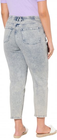 Ulla Popken Tapered Leg Mom Jeans Blue Denim - Jeans & Pantalons Femme Grandes Tailles – Plus Size - 