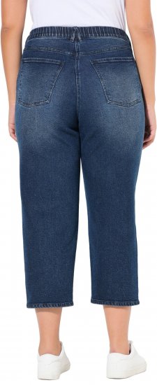 Ulla Popken Tapered Leg Mom Jeans Denim Blue - Jeans & Pantalons Femme Grandes Tailles – Plus Size - 
