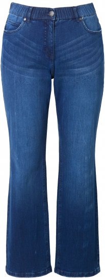 Ulla Popken Mandy Straight Leg Comfort Waist Jeans Blue Denim - Jeans & Pantalons Femme Grandes Tailles – Plus Size - 