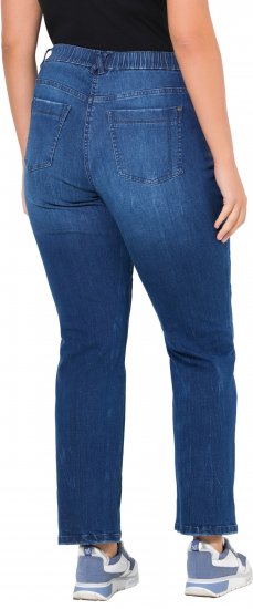 Ulla Popken Mandy Straight Leg Comfort Waist Jeans Blue Denim - Jeans & Pantalons Femme Grandes Tailles – Plus Size - 