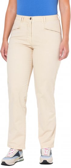 Ulla Popken Tapered Leg Mony Pants Dark Putty - Jeans & Pantalons Femme Grandes Tailles – Plus Size - 