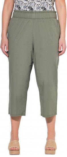 Ulla Popken Stretch Fit Paper Bag Culottes Green - Jeans & Pantalons Femme Grandes Tailles – Plus Size - 