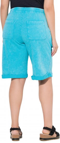 Ulla Popken Acid Wash Elastic Waist Sweatshirts Blue - Jeans & Pantalons Femme Grandes Tailles – Plus Size - 