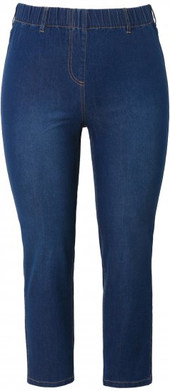 Ulla Popken Cropped Jeggings Blue Denim - Jeans & Pantalons Femme Grandes Tailles – Plus Size - 