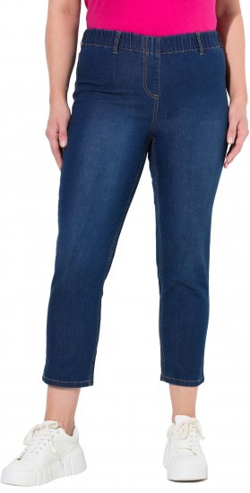 Ulla Popken Cropped Jeggings Blue Denim - Jeans & Pantalons Femme Grandes Tailles – Plus Size - 