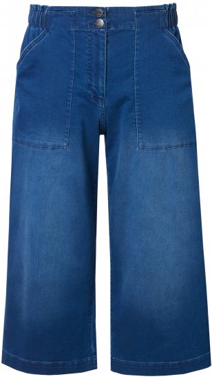 Ulla Popken Denim Culottes Blue - Jeans & Pantalons Femme Grandes Tailles – Plus Size - 