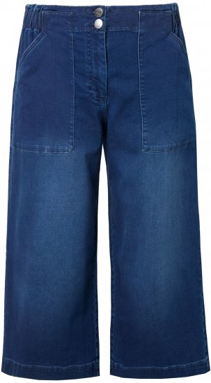 Ulla Popken Denim Culottes Denim Blue - Jeans & Pantalons Femme Grandes Tailles – Plus Size - 