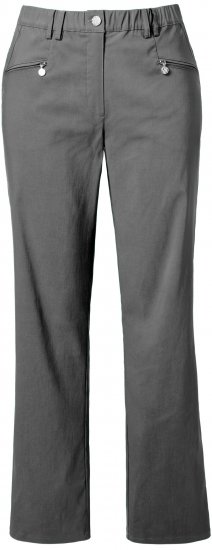Ulla Popken Thermal Stretch Fit Mony Pants Graphite Grey - Jeans & Pantalons Femme Grandes Tailles – Plus Size - 