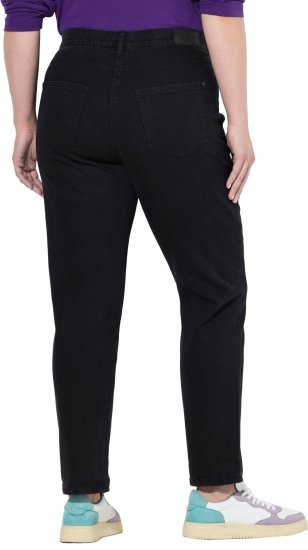 Ulla Popken Stretch Fit Boyfriend Jeans Black - Jeans & Pantalons Femme Grandes Tailles – Plus Size - 