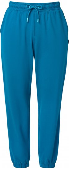 Ulla Popken Contrast Piping Joggers Blue - Jeans & Pantalons Femme Grandes Tailles – Plus Size - 