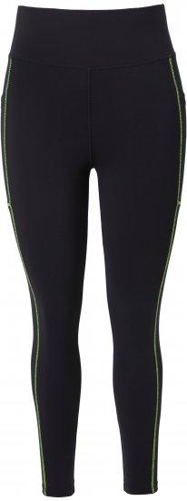 Ulla Popken Neon Seam Quick Drying Performance Leggings Black - Jeans & Pantalons Femme Grandes Tailles – Plus Size - 