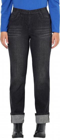 Ulla Popken Rhinestone Studded Jeans Grey - Jeans & Pantalons Femme Grandes Tailles – Plus Size - 