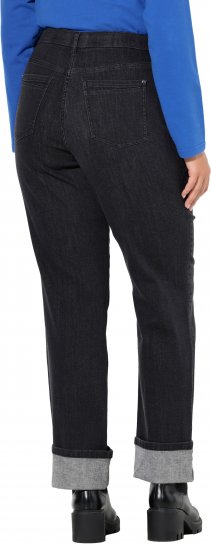 Ulla Popken Rhinestone Studded Jeans Grey - Jeans & Pantalons Femme Grandes Tailles – Plus Size - 