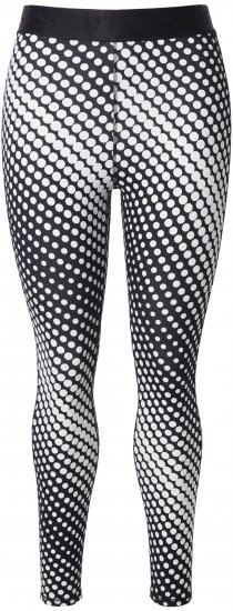 Ulla Popken Polka Dot Performance Leggings Black - Jeans & Pantalons Femme Grandes Tailles – Plus Size - 