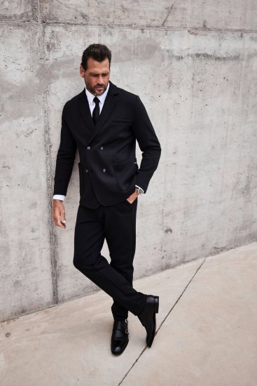 JP1880 Chino Jersey Trousers Flexnamic Black TALL - VÊTEMENTS HOMME MT-6XLT - Vêtements Tall Homme