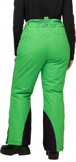 Ulla Popken Neon Waterproof Ski Pants Neon Grass Green - Ulla Popken - 