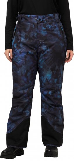 Ulla Popken Functional Ski Trousers Waterproof Velcro Closure Navy - Jeans & Pantalons Femme Grandes Tailles – Plus Size - 