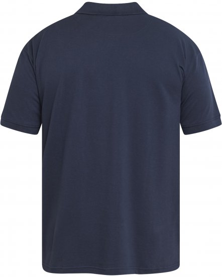 North Latitude 61131 Polo Piqué avec Manches Contrastées et Broderie Bleu Marine - Polos - Polos homme grande taille