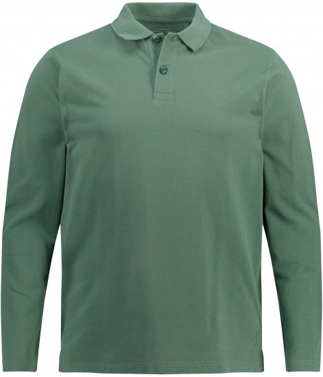 JP1880 Polo Shirt Long Sleeve Pique Cactus - Polos - Polos homme grande taille