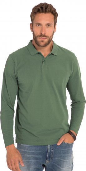 JP1880 Polo Shirt Long Sleeve Pique Cactus - Polos - Polos homme grande taille