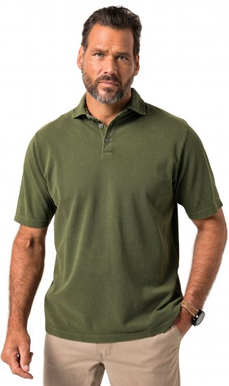 JP1880 Polo Shirt Short Sleeve Pique Vintage Green - Polos - Polos homme grande taille
