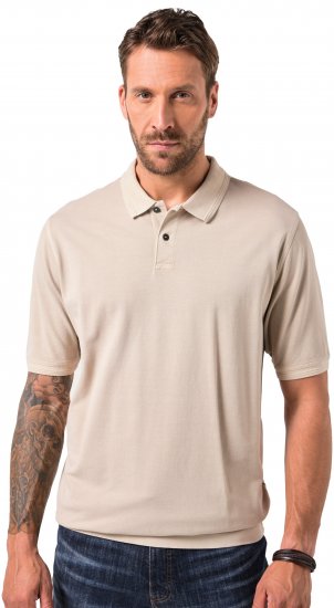 JP1880 Polo Shirt Short Sleeve Pique Dark Dusty Pink - Polos - Polos homme grande taille