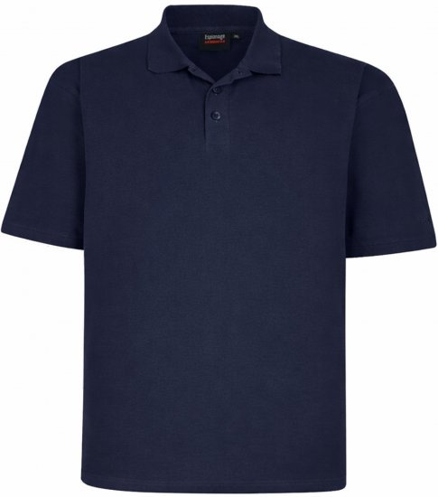Espionage P074 Basic Short Sleeve Polo Navy - Polos - Polos homme grande taille