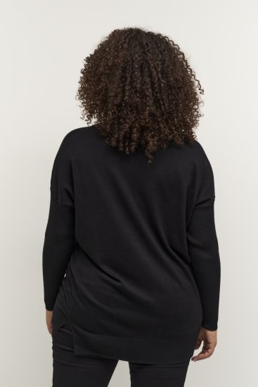 Kaffe Curve Machi Knit Pull Noir profond - Sweatshirts & hoodies - 