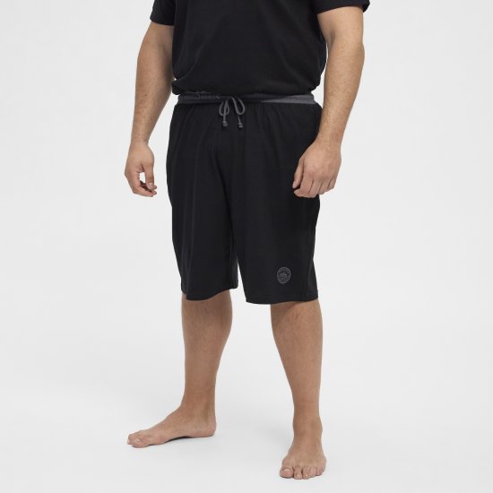North Latitude Pyjama Shorts Black - Pyjamas/vêtements de détente - Pyjamas Grande Taille pour Hommes