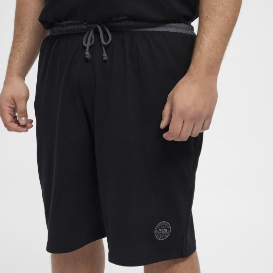 North Latitude Pyjama Shorts Black - Pyjamas/vêtements de détente - Pyjamas Grande Taille pour Hommes
