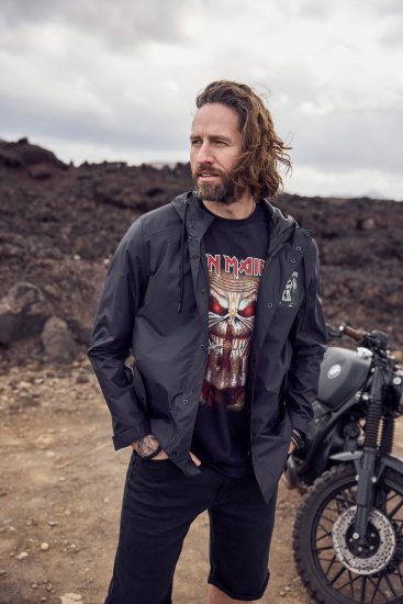 JP1880 Iron Maiden Rain Jacket Black - Sport & outdoor - Vêtements de sport grande taille 