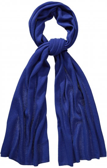 Ulla Popken Virgin Wool Cashmere Mix Scarf Deep Aqua - Accessoires - 