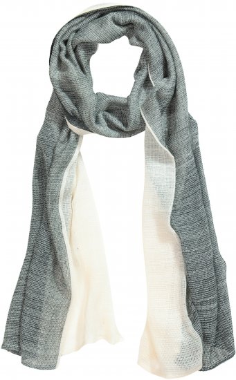 Ulla Popken Two Tone Scarf Grey - Accessoires - 