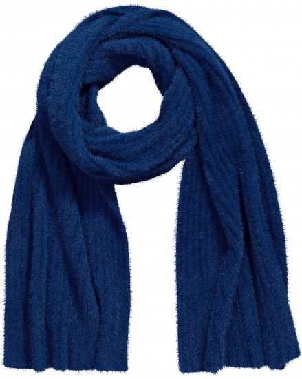 Ulla Popken Ribbed Knit Scarf Navy - Accessoires - 