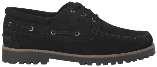 Jack & Jones Brooklyn Suede Boat Shoes Black - Chaussures homme 40-52 - 