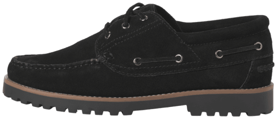 Jack & Jones Brooklyn Suede Boat Shoes Black - Chaussures homme 40-52 - 