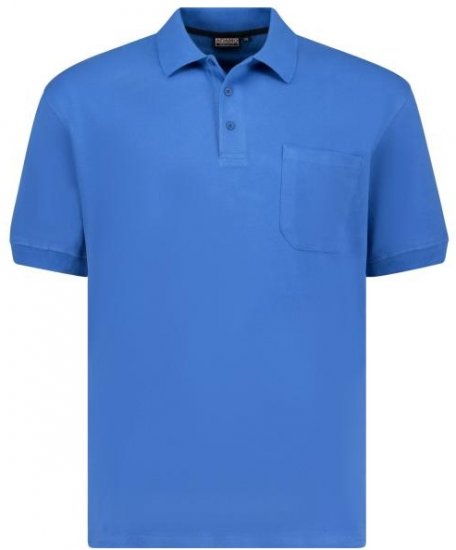 Adamo 139311 Poloshirt RF Azure Blue - Polos - Polos homme grande taille