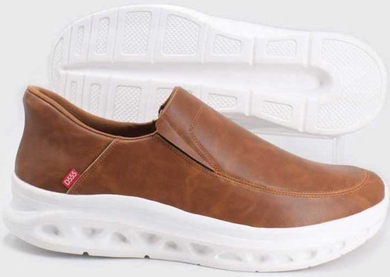D555 Carlisle 1 D555 Kingsize Hands Free Shoes Dark Tan - Chaussures homme 40-52 - 