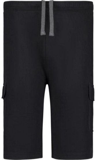 Adamo 159308 Cargo Shorts Black - Shorts - Shorts hommes grande taille