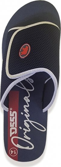 D555 DRAKE Slippers With Velcro Fastening Navy - Chaussures homme 40-52 - 