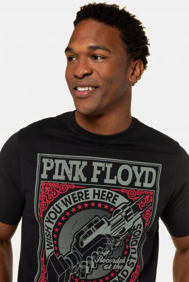JP1880 Pink Floyd Retro Graphic Comfort Fit Band T-Shirt Black - T-shirts - T-shirts Homme Grande Taille
