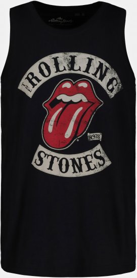 JP1880 Rolling Stones Graphic Band Tank Top Black - T-shirts - T-shirts Homme Grande Taille